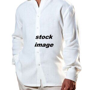 Island Importer Men’s Medium Linen Amalfi Shirt